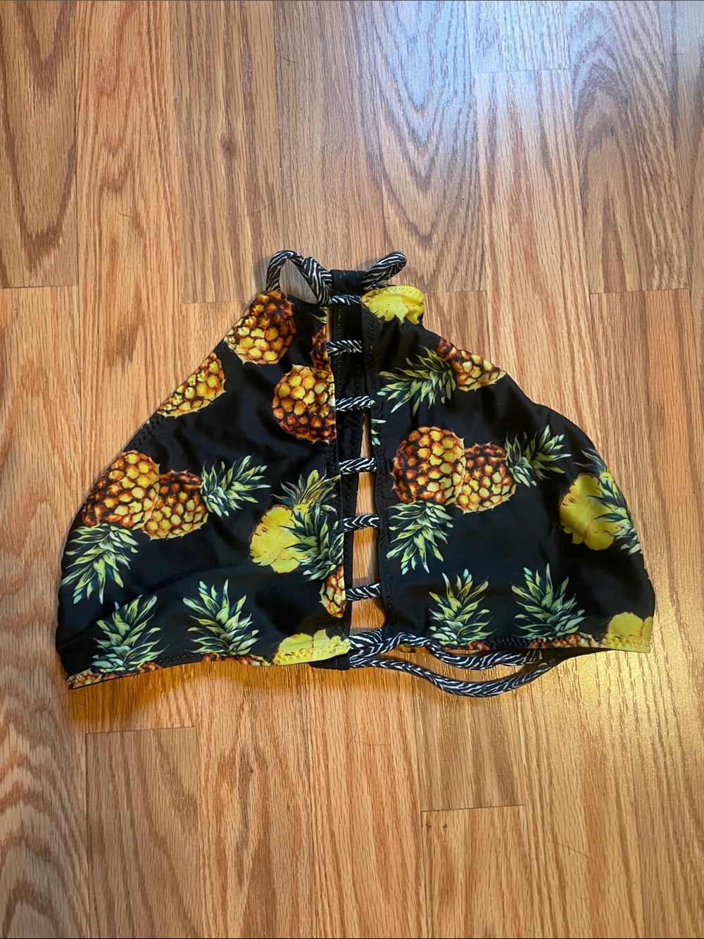 “Jackie” Savage swim reversible Halter Bikini Top